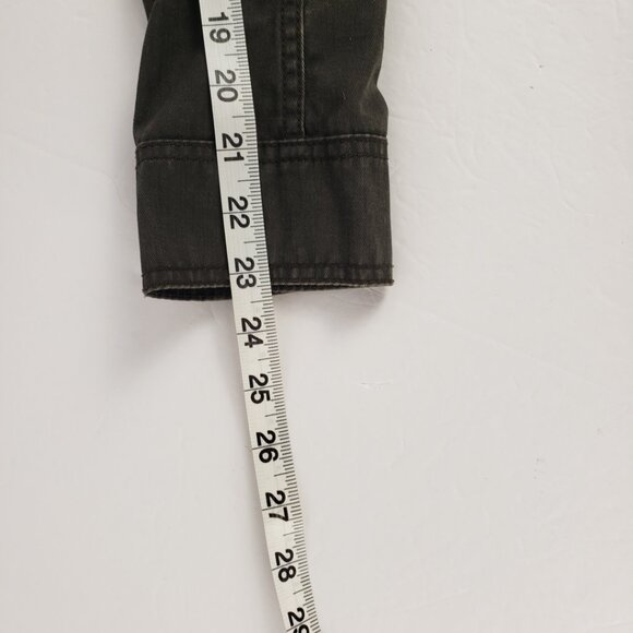 J Crew XS Army Olive Green Boyfriend Field Jacket Adjustable Womens Zipper Coat - Picture 16 of 16